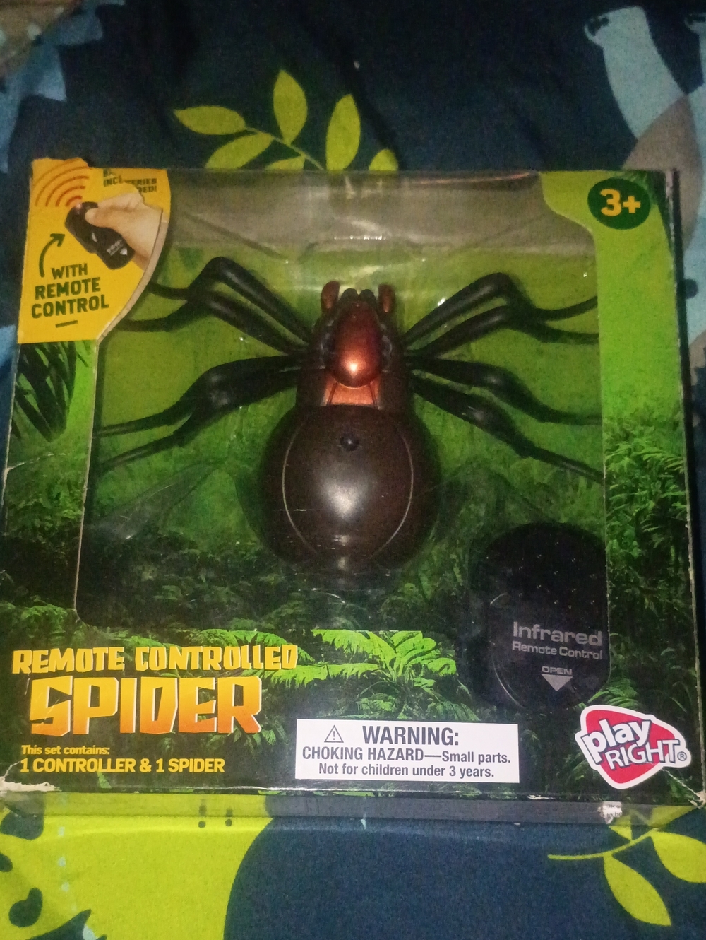 Remote Controlled Spider Toy - Brown